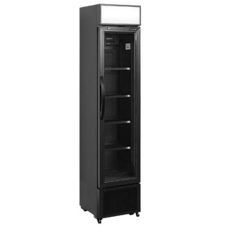 Glass-door display fridge, 112L, WxDxH 44x46x201cm