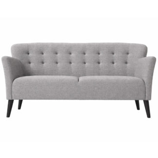 3-seater fabric sofa color: GREY W:186 H:85 SH:45 cm