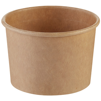 Paper Deli cup 230ml nature, 1000pcs/package (Strawberry Arena)