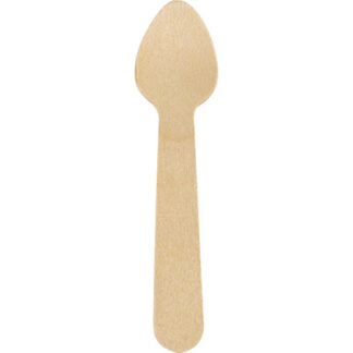 Wood icecream spoon 110mm, 100pcs/package (Strawberry Arena)