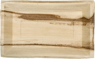 Palm plate nature 230x160mm, 300pcs/package (Strawberry Arena)