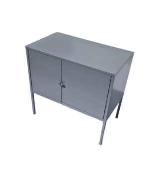 Metal cabinet Förvara, grey without shelves. BxDxH 60x35x57cm