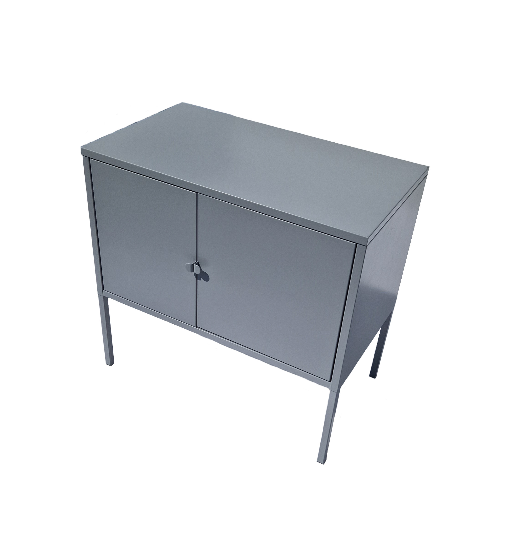 Metal cabinet Förvara, grey without shelves. BxDxH 60x35x57cm