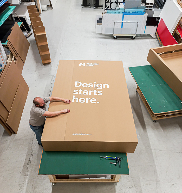 Grafisk produktion Wellpapp Workman Event