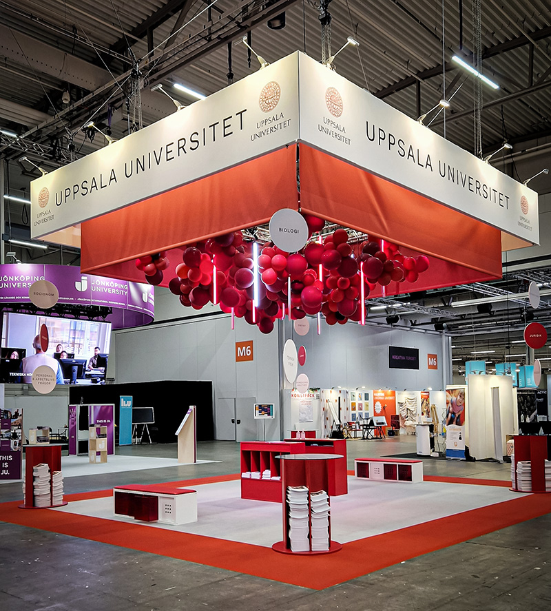 Uppsala Universitet Workman Event monterdesign
