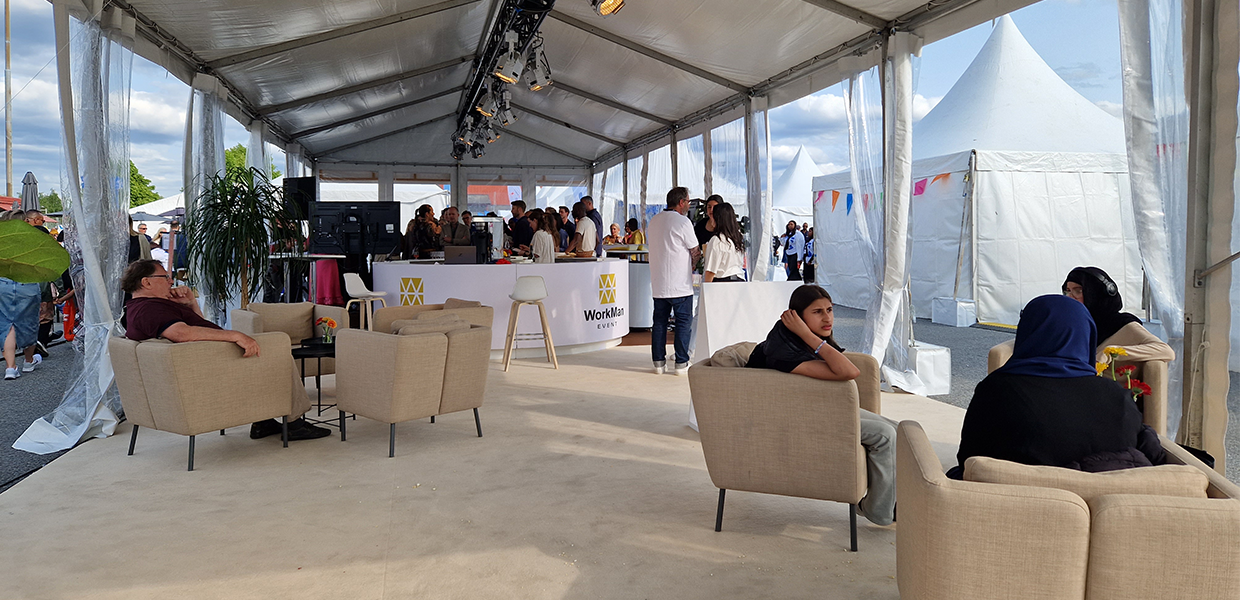 Järvaveckan Workman Event Totalleverantör -lounge